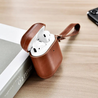 ICARER Luukse Leer AirPods-houer