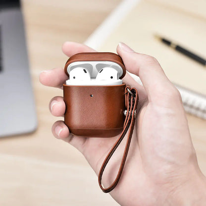 ICARER Luukse Leer AirPods-houer