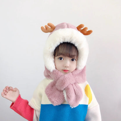 Warm Plush Duck & Deer Kids' Wear